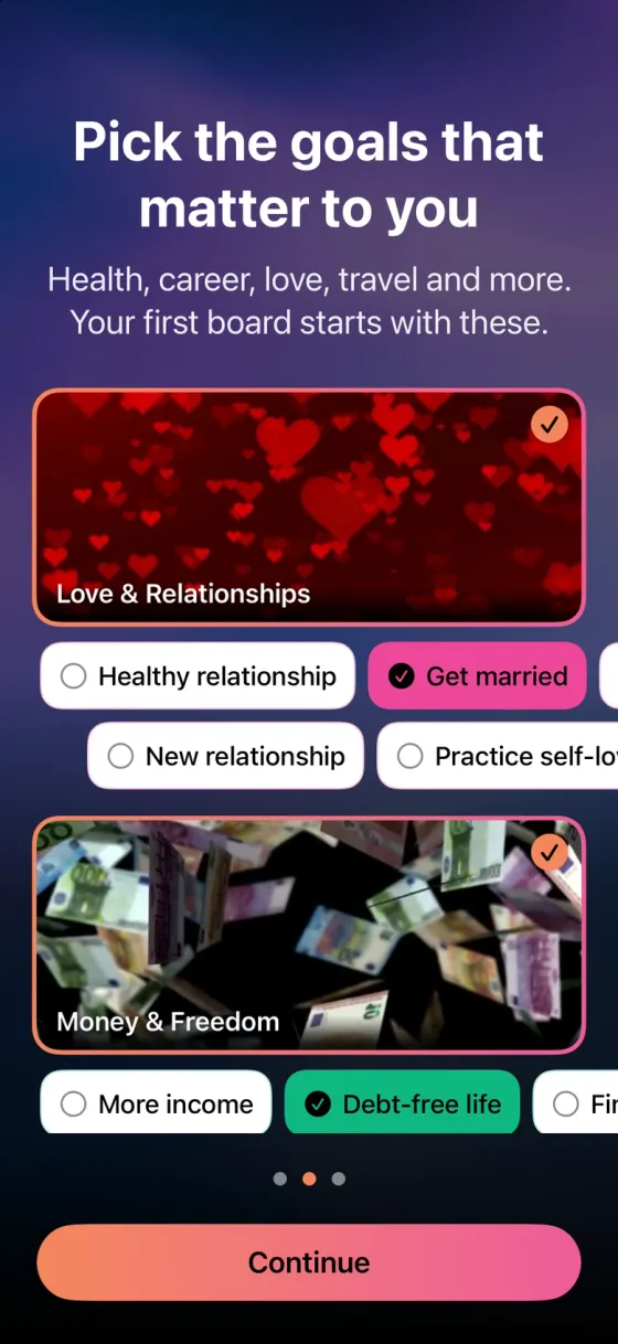 Choose your goals